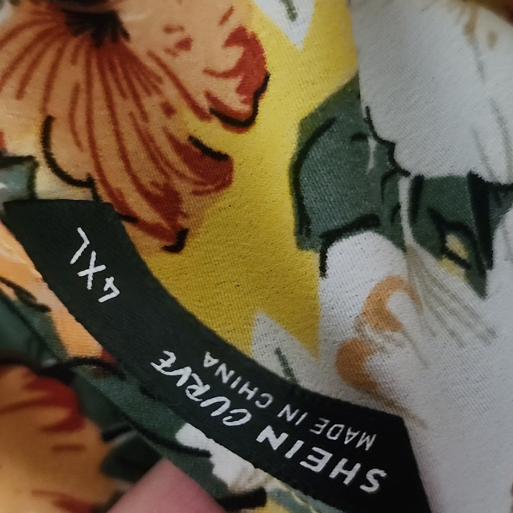 SHEIN Curve floral spaghetti strap tops with cold shoulder tops- 3 Available - Picture 5 of 13